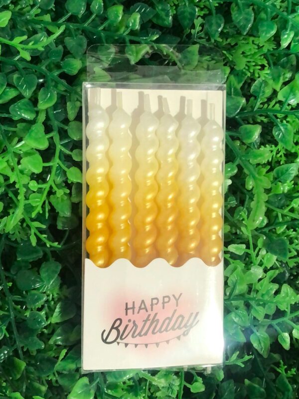 Velas Tirabuzón Perladas 10 Packs x6u  (0,66 c/u) - Image 3