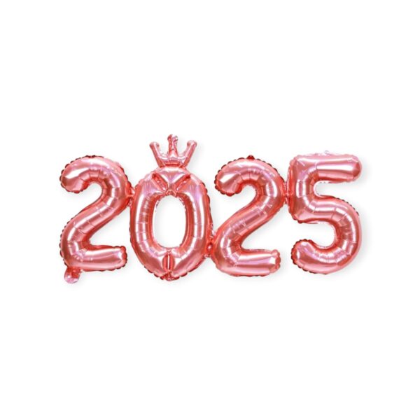 Globo Numero "2025" Con Corona Unido ($0,70 c/u) x10u - Image 5