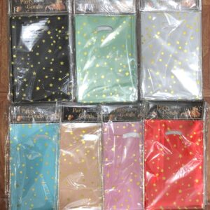 Bolsitas De Regalo Metalizada C/ Estrellas 25x17cm Pack x120U Cod-268