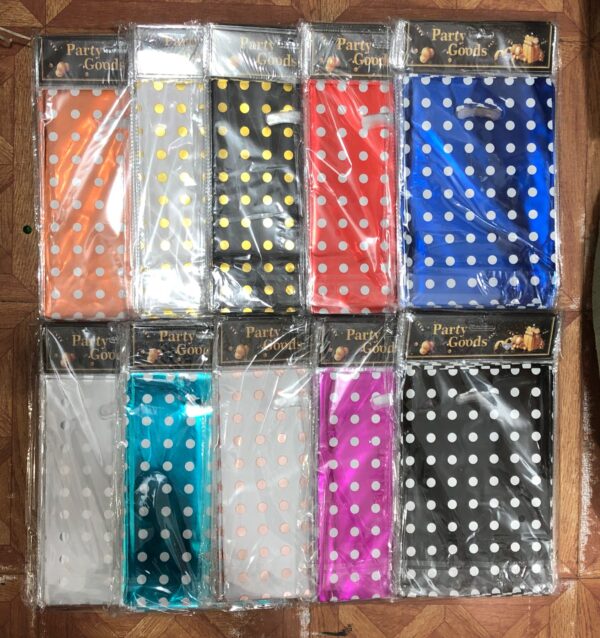Bolsitas De Regalo Metalizada Puntos 25x17cm Pack x120U Cod-267