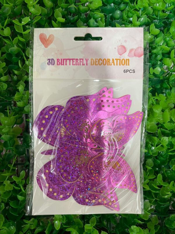 Mariposa adhesivas Decorativas Holográficas x6pcs x12u (0,58 c/u) Cod-263 - Image 6