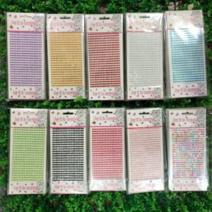 Plancha Corta de Strass Pack x12u Piedra Grande ($0,33 c/u) Cod-061
