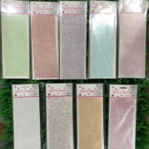 Plancha Larga de Strass Pack x12u Piedra Chica 3mm ($0,44 c/u) Cod-062