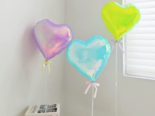 Corazón Iridiscente 5 Puntas 19" x25u