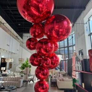 Shiny Balls Rojo 2Mts xU
