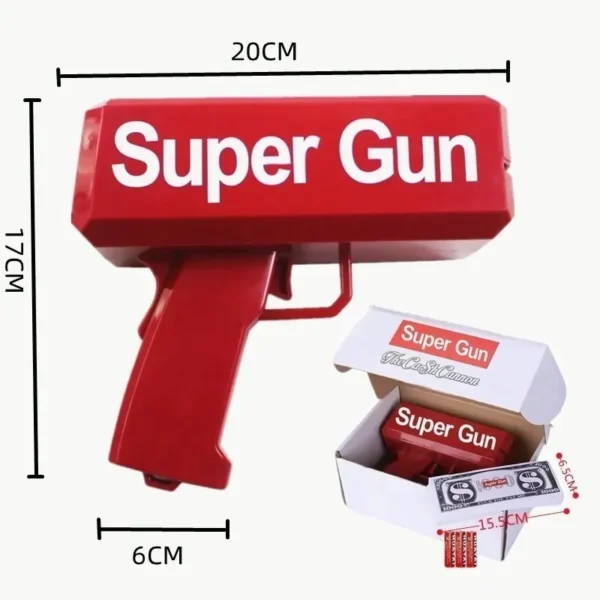Pistola Lanza Billetes Cash Money Super Gun xU - Image 3