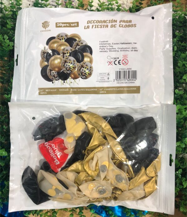 Set 50Pcs Dorado Y Negro xU Cod-690 - Image 4