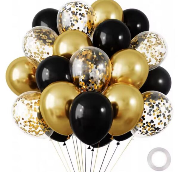 Set 50Pcs Dorado Y Negro xU Cod-690