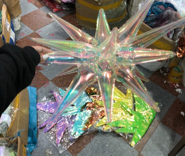 Globo estrella Iridiscente 14 puntas 22″ x20u - Image 2