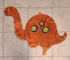 Globo Figura Dino Cuello Largo C/ Caparazón x10U 50x65cm ($0,50 c/u)